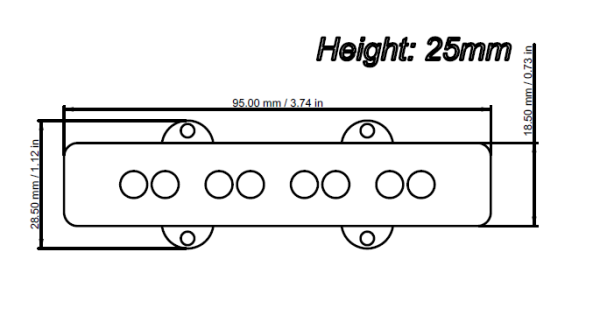 Preview: Sandberg Black Label Pickup T4 Bridge